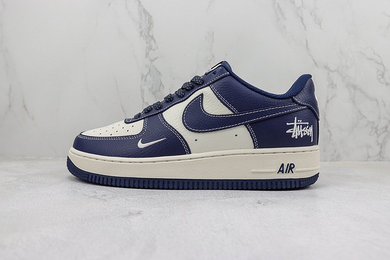 Stussy x Nike Air Force 1 "Midnight Blue/White" фото № 2