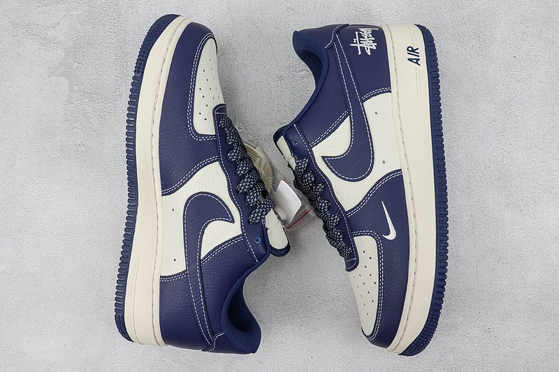 Stussy x Nike Air Force 1 "Midnight Blue/White" фото № 6