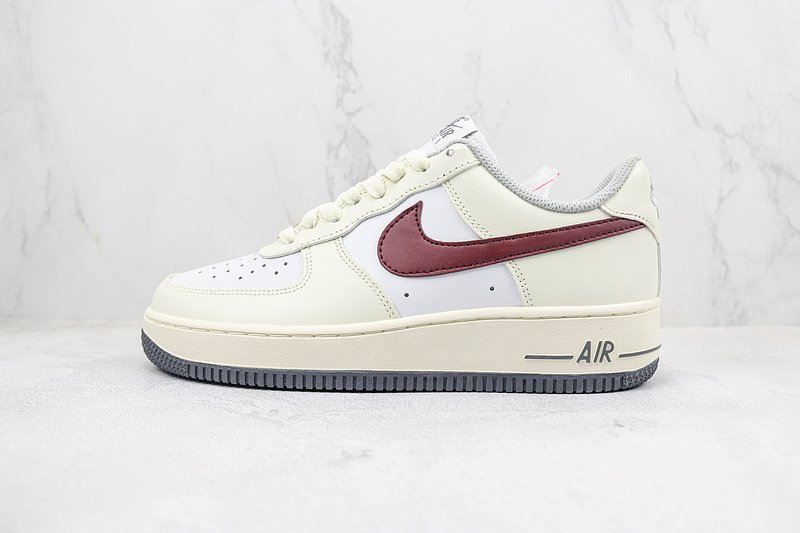 Nike Air Force 1 Low "Flower Messenger/Cream White/White/Red" фото № 2