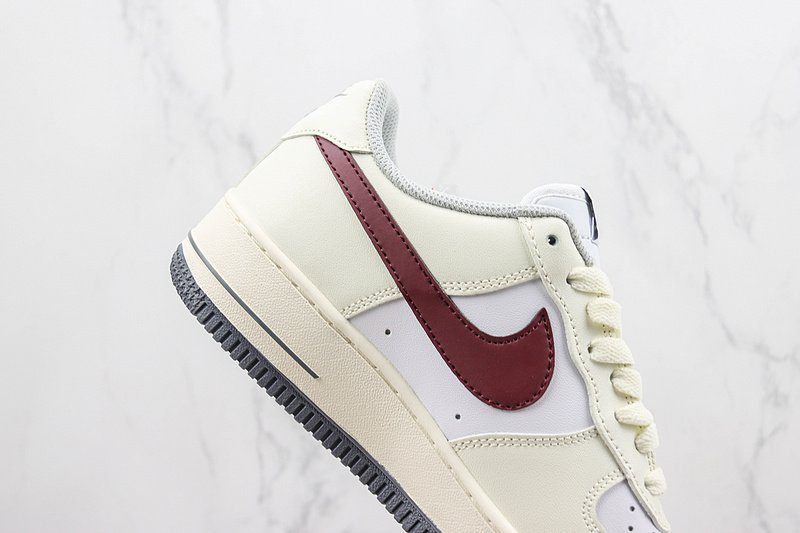 Nike Air Force 1 Low "Flower Messenger/Cream White/White/Red" фото № 3