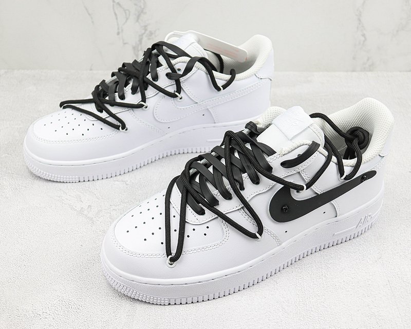 Nike Air Force 1 Low "White/Black Double Lacing" фото № 5