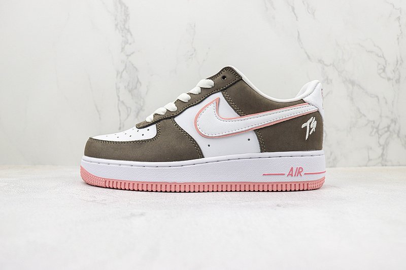 Terror Squad x Nike Air Force 1 Low "Brown/Dusty Pink/White" фото № 2