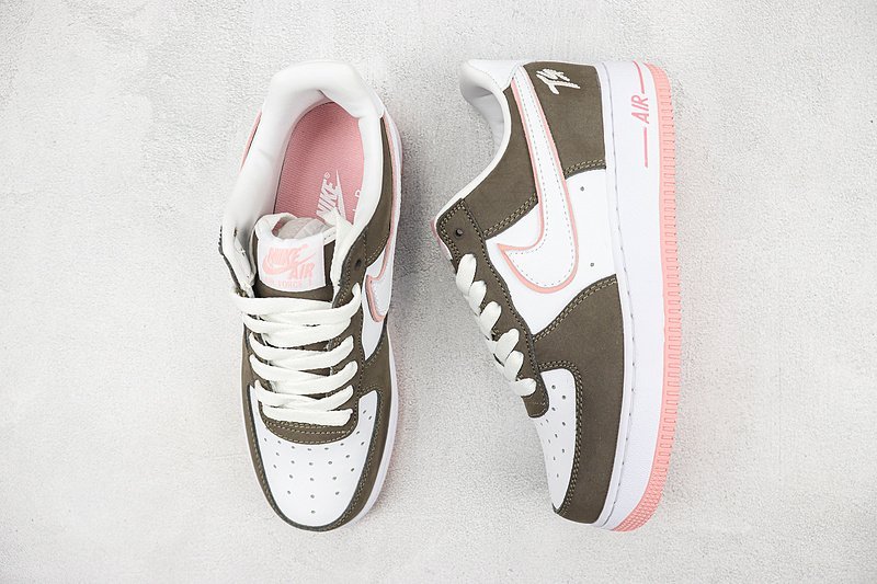 Terror Squad x Nike Air Force 1 Low "Brown/Dusty Pink/White" фото № 7