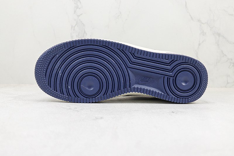 Nike Air Force 1 Low "White/Beige/Hidden Dark Blue" фото № 8