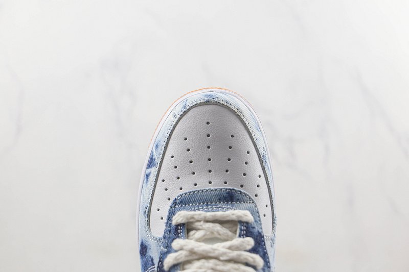 Nike Air Force 1 Low "Denim Blue/White/Yellow Smile" фото № 4