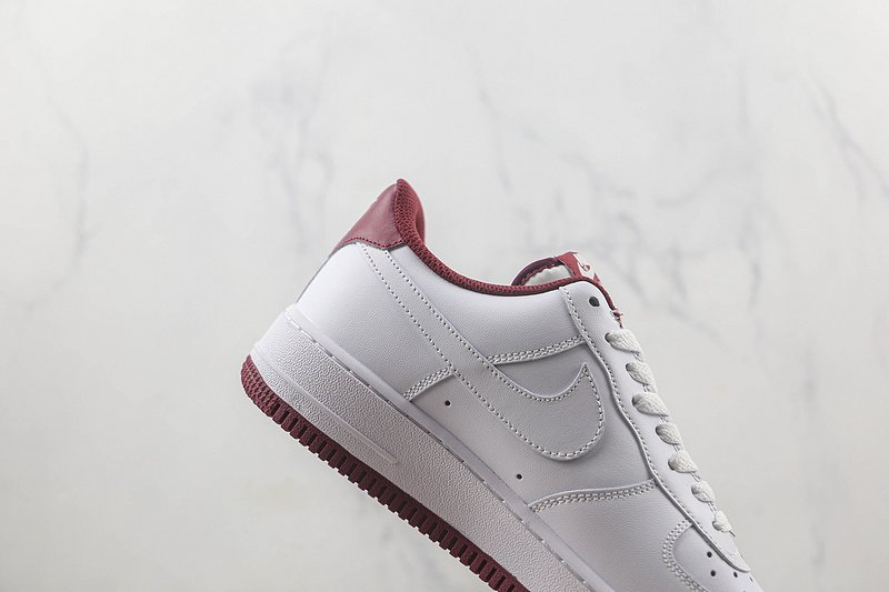 Nike Air Force 1 Low "White/Dark Beetroot" фото № 3