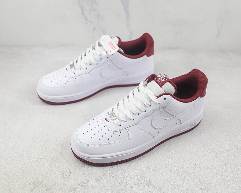 Nike Air Force 1 Low "White/Dark Beetroot" фото № 5