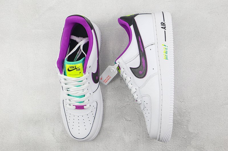 Nike Air Force 1 Low "Just Do It White/Vivid Purple" фото № 6