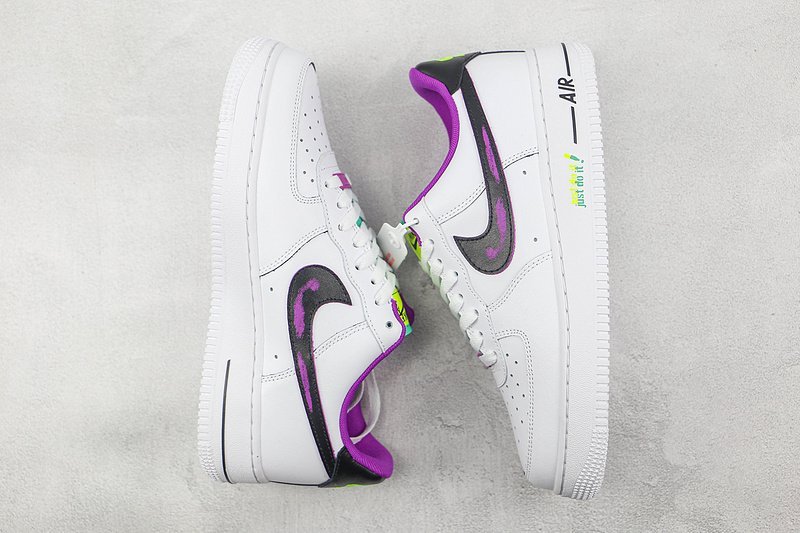 Nike Air Force 1 Low "Just Do It White/Vivid Purple" фото № 7