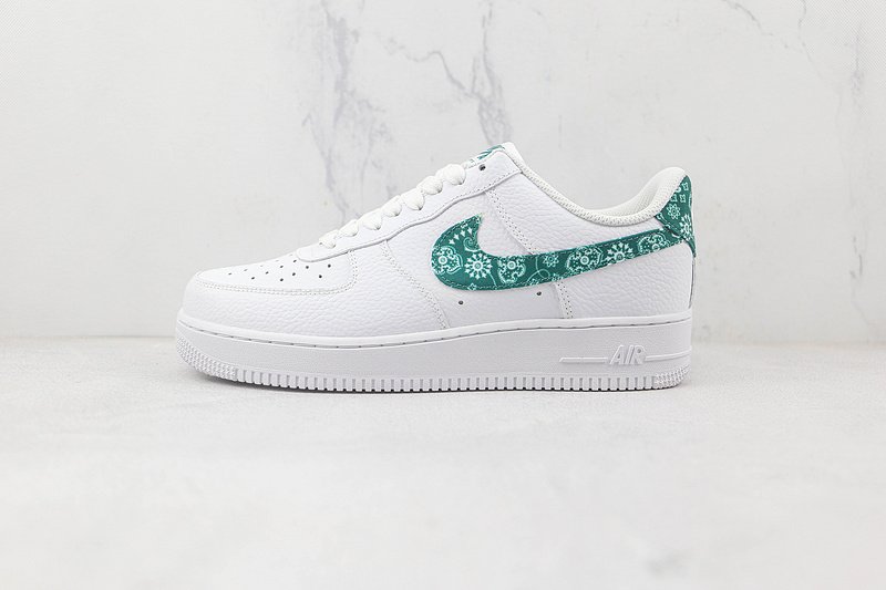 Nike Air Force 1 Low "White/Green Paisley" фото № 2