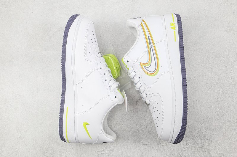 Nike Air Force 1 Low "White/Volt-Orange" фото № 7