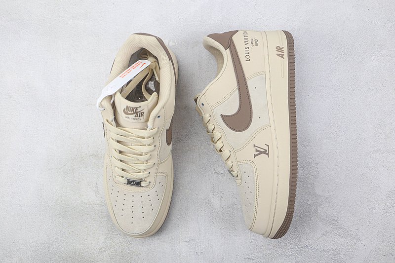 Louis Vuitton x Nike Air Force 1 Low «Brown/Cream/White» фото № 7