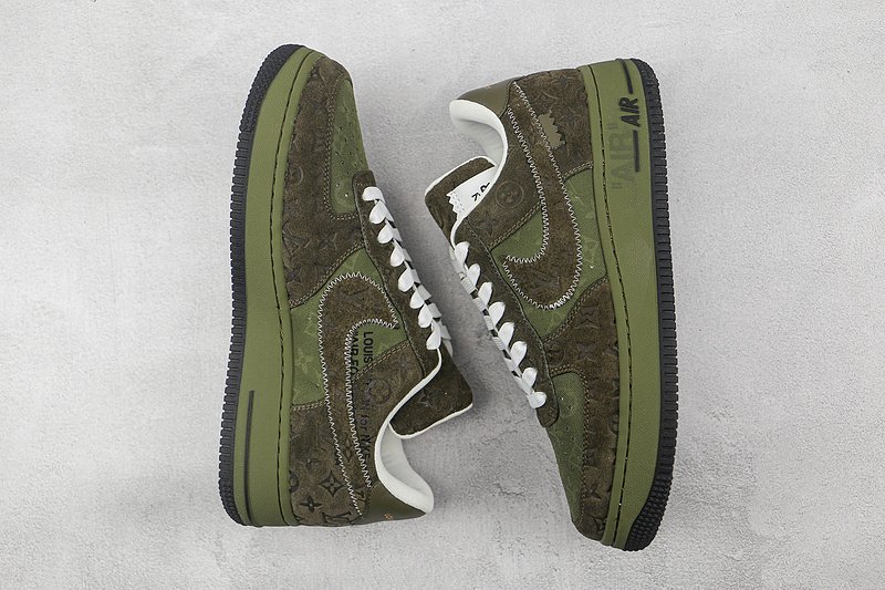 Louis Vuitton x Nike Air Force 1 Low "Brown/Green" фото № 6