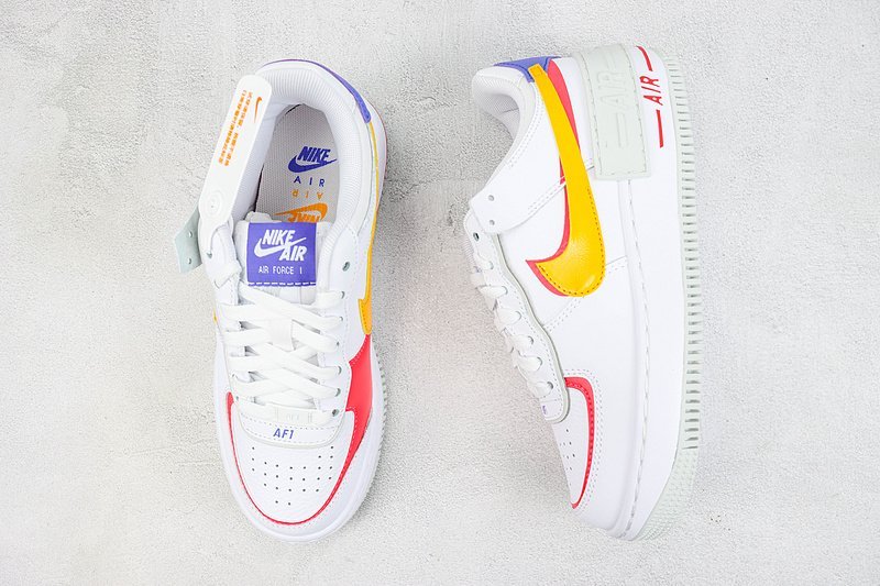 Nike Air Force 1 Shadow "White/Sundial" фото № 6