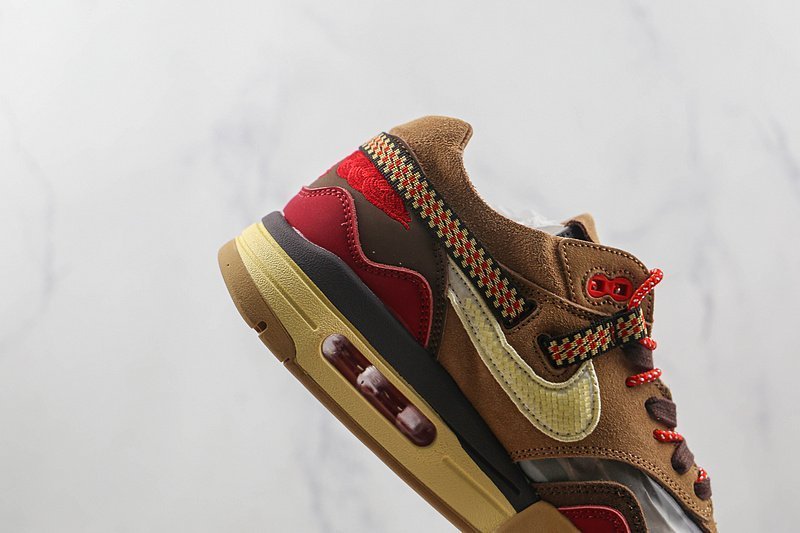 CLOT x Nike Air Max 1 "Red/Brown/Grey/Yellow" фото № 4