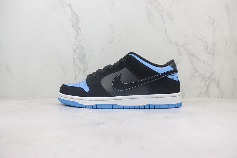 Nike Dunk Low "Black/University Blue" фото № 2