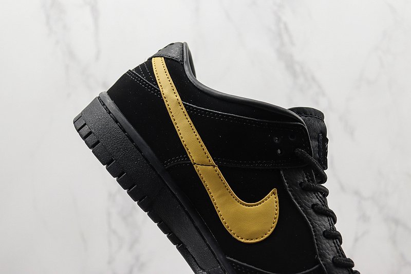 Nike Dunk Low Pro "Black/Gold" фото № 4