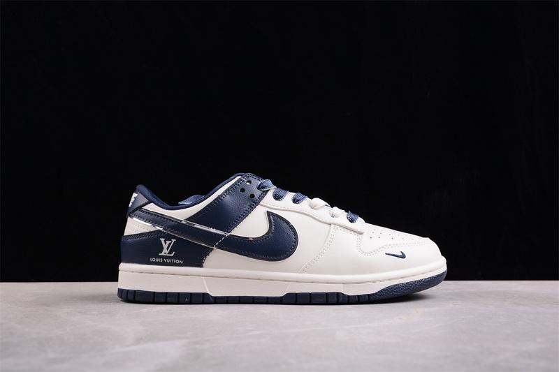 Louis Vuitton x Nike SB Dunk Low "Dark Blue" фото № 6