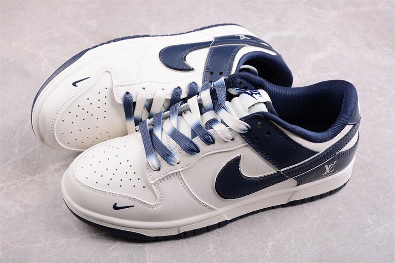 Louis Vuitton x Nike SB Dunk Low "Dark Blue" фото № 3