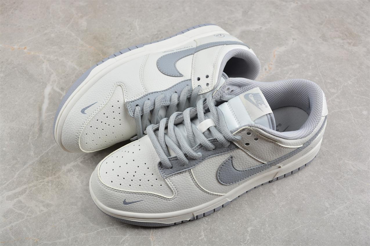 Nike SB Dunk Low Fragment Design "White/Grey" фото № 6