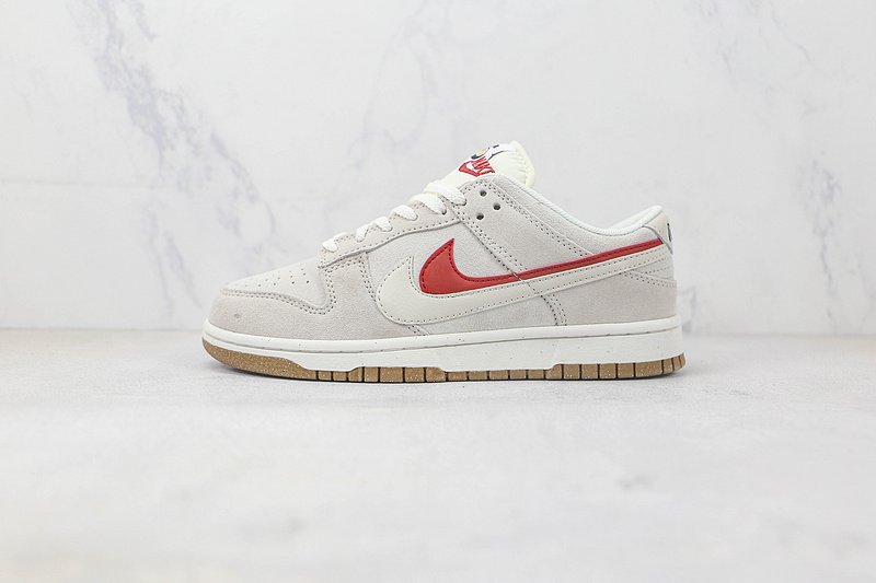 Nike Dunk Low SE 85 Double Swoosh "Sail Grey/Orange" фото № 2