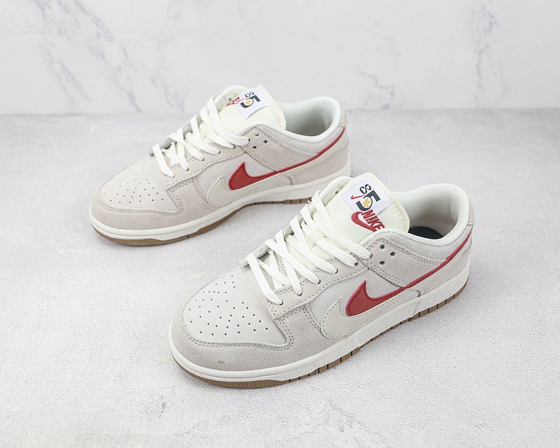 Nike Dunk Low SE 85 Double Swoosh "Sail Grey/Orange" фото № 5