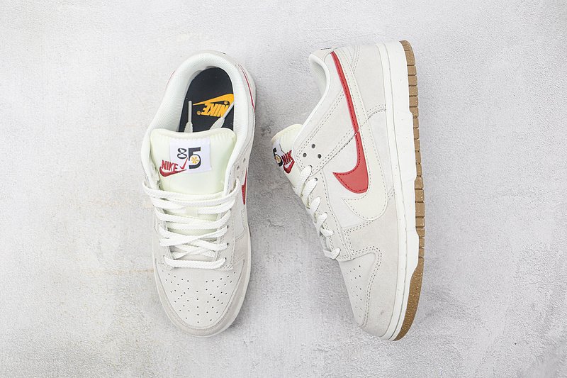 Nike Dunk Low SE 85 Double Swoosh "Sail Grey/Orange" фото № 6