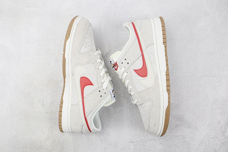 Nike Dunk Low SE 85 Double Swoosh "Sail Grey/Orange" фото № 7