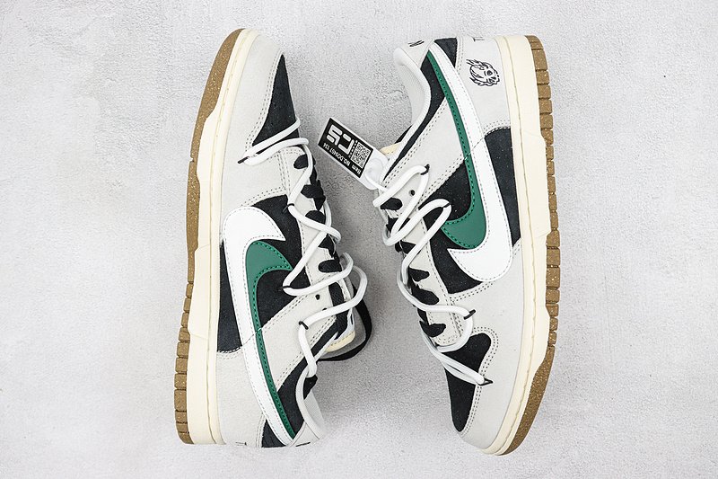 Nike SB Dunk Low Swoosh 85 "Grey/Green/Black" фото № 7