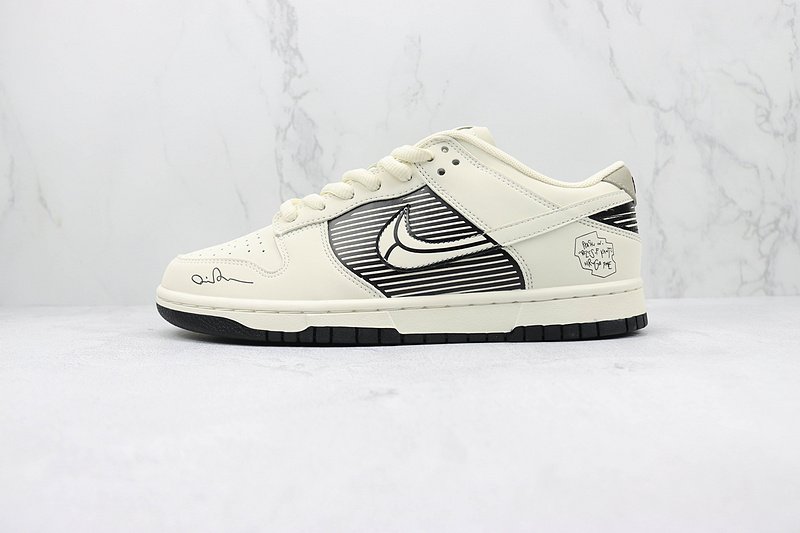 Nike SB Dunk Low "Cream White/Black/Grey" фото № 2