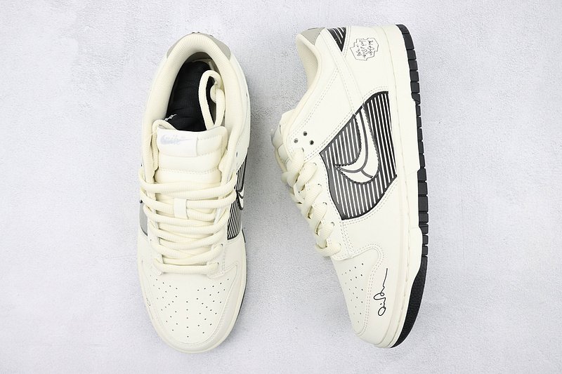Nike SB Dunk Low "Cream White/Black/Grey" фото № 6