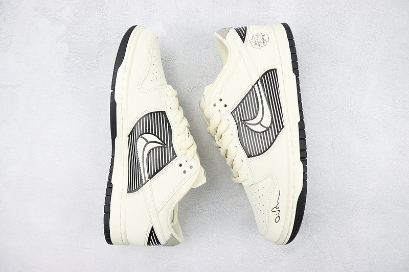 Nike SB Dunk Low "Cream White/Black/Grey" фото № 7