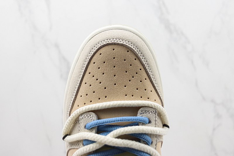 Nike Dunk Low "Beige/Brown/Blue" фото № 3