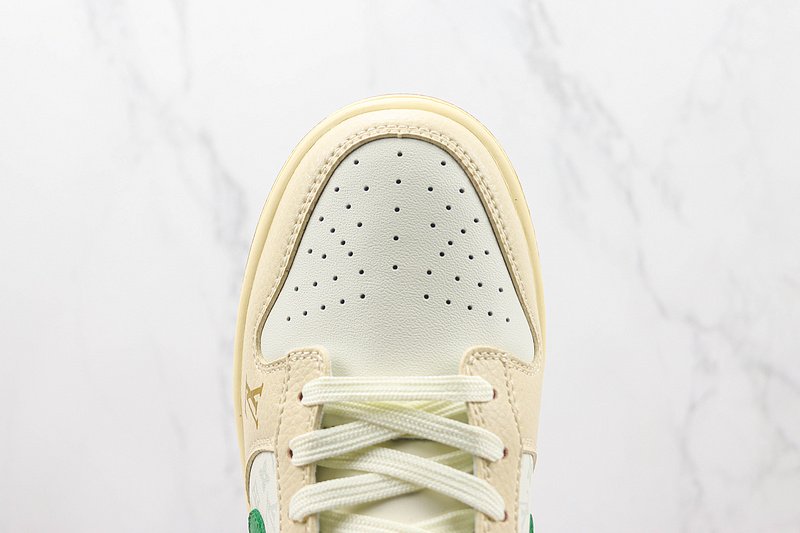 Louis Vuitton x Nike Dunk Low "Beige/Cream/Green" фото № 4