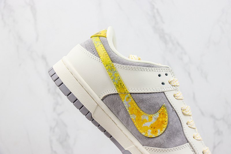 MLB x Nike Dunk Low "Off White/Yellow/Dark Grey" фото № 3