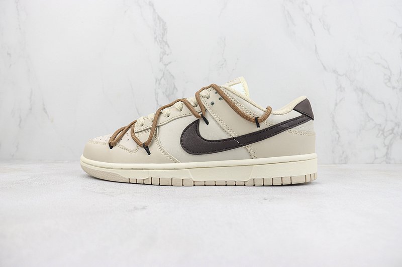 Nike Dunk Low "Cream/Brown/Coffee Lacing" фото № 2