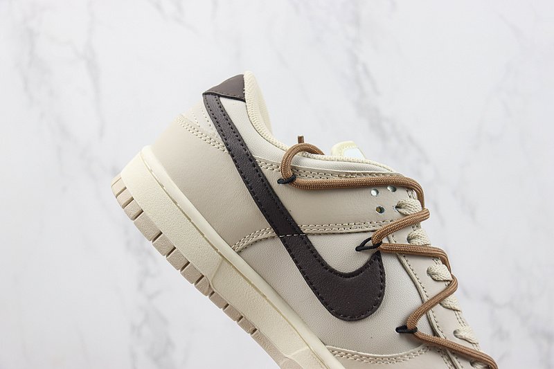 Nike Dunk Low "Cream/Brown/Coffee Lacing" фото № 3