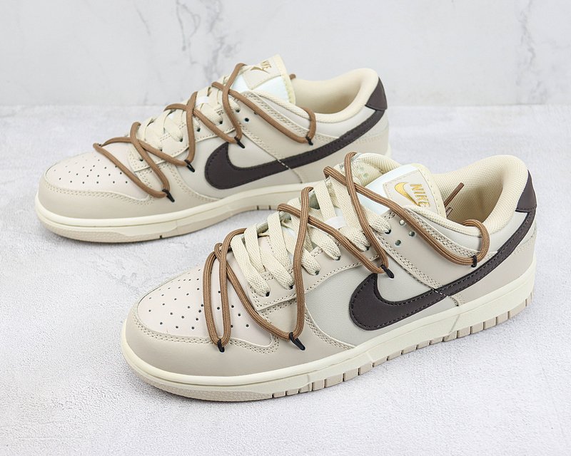 Nike Dunk Low "Cream/Brown/Coffee Lacing" фото № 5