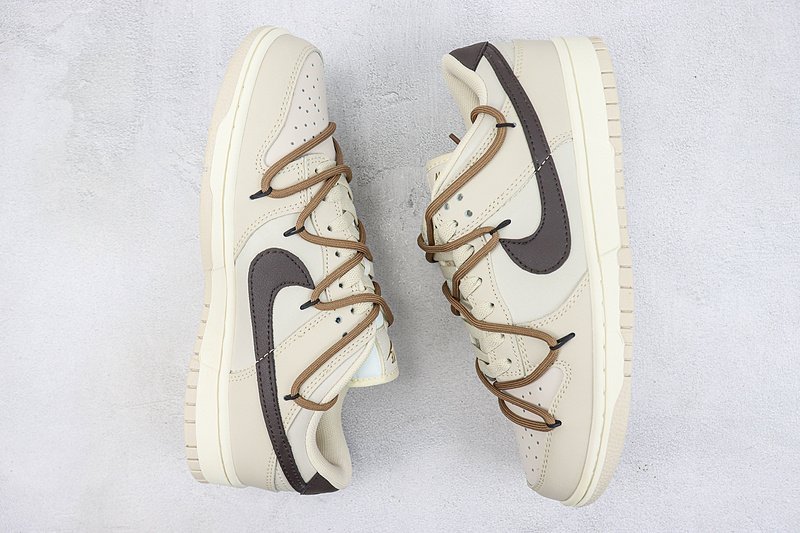 Nike Dunk Low "Cream/Brown/Coffee Lacing" фото № 7