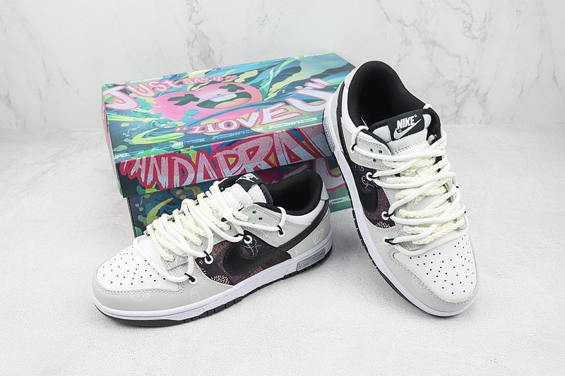 Nike Dunk Low "Haze Grey/White/Black" фото № 7