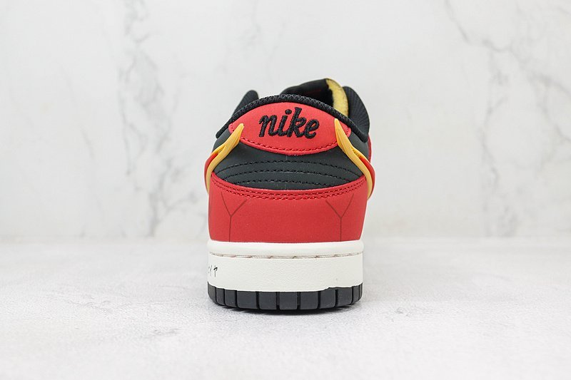 Saint Seiya x Nike Dunk Low Custom "Red/White/Black" фото № 9