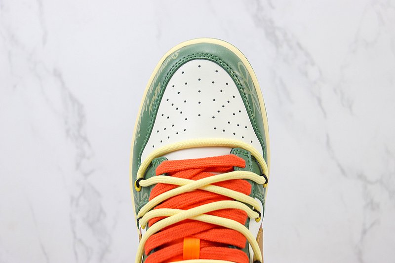 Nike Dunk Low "Panda/Summer Graffiti Green" фото № 4