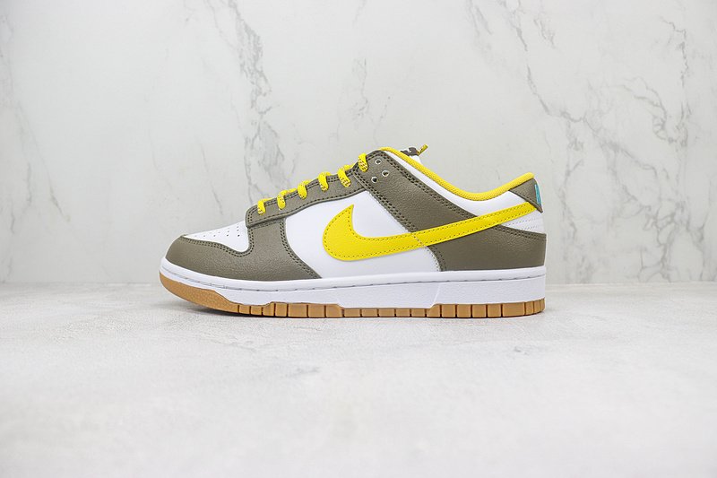 Nike Dunk Low "Cargo Khaki/Vivid Sulfur" фото № 2