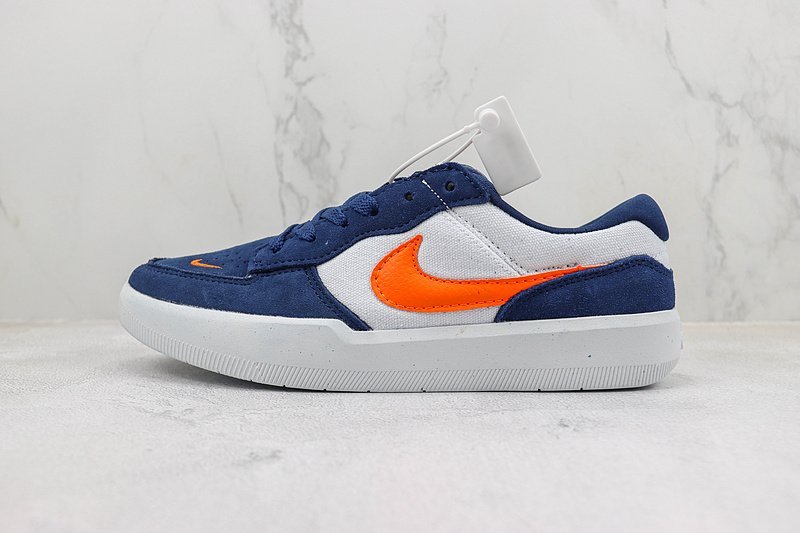 Nike SB Force 58 "Midnight Navy/Safety Orange" фото № 2