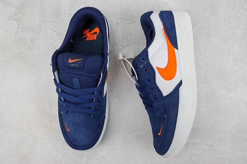Nike SB Force 58 "Midnight Navy/Safety Orange" фото № 6