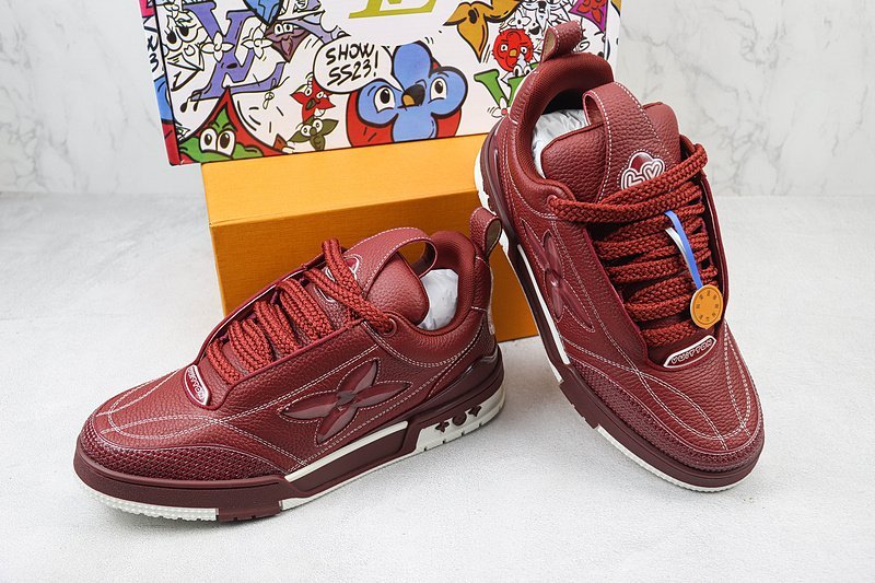 Louis Vuitton LV Skate Sneaker Low "Navy Red" фото № 7