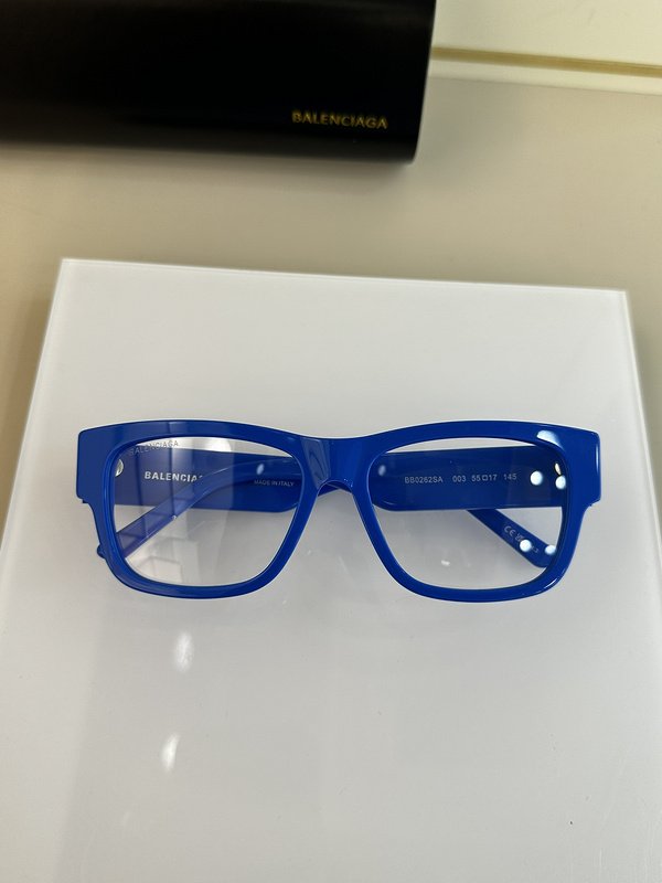 Оправа для очков Balenciaga Frame With Big White Inscription "Blue" фото № 2
