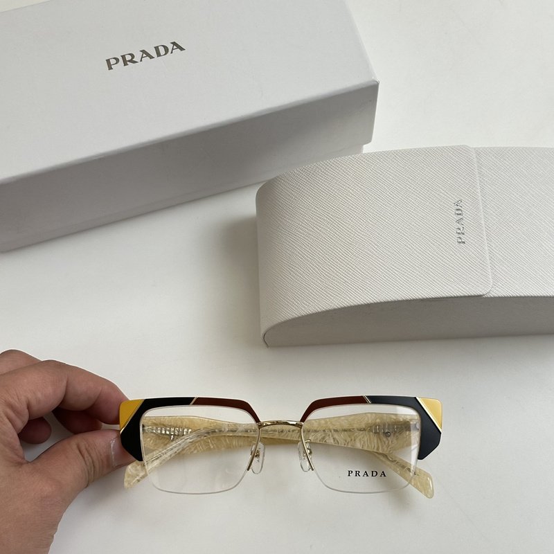 Оправа для очков Prada Frame With Colorful Edge Details "Beige" фото № 2