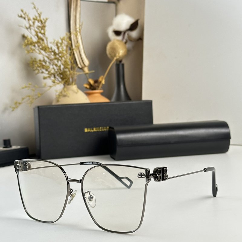 Солнцезащитные очки Balenciaga Thin Temples With Logo "Gray" фото № 2