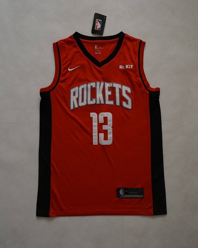 Баскетбольная Джерси Nike Houston Rockets №13 James Harden "Red" фото № 7
